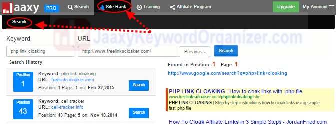 jaaxy site rank